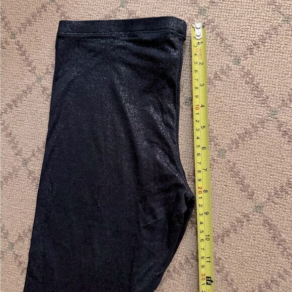 Splendid Black pull on glitter detailed leggings S - Picture 4 of 9